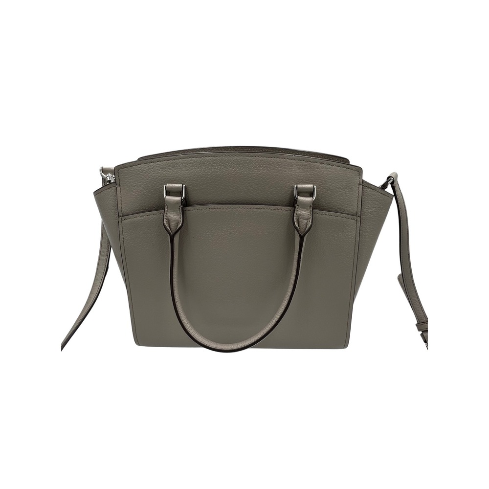 Kate Spade New York Grey Pebbled Leather Satchel Crossbody Bag A9DYET